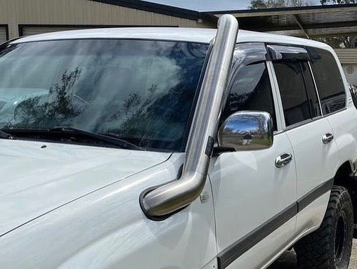 Passenger Side Stainless Snorkel for the Toyota 100/105 Series LandCruiser: The Dual Snorkel Look