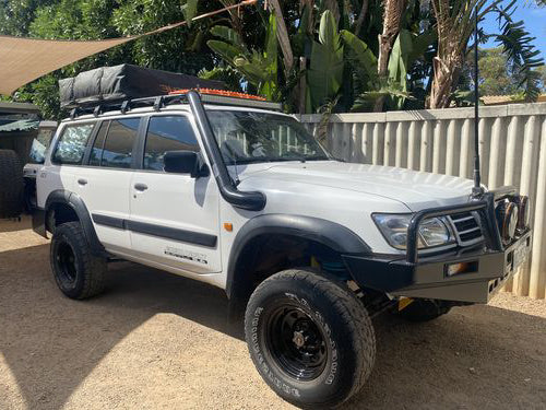 Nissan GU Patrol Series 1 To 3 Drivers Side 4 Inch Stainless Snorkel