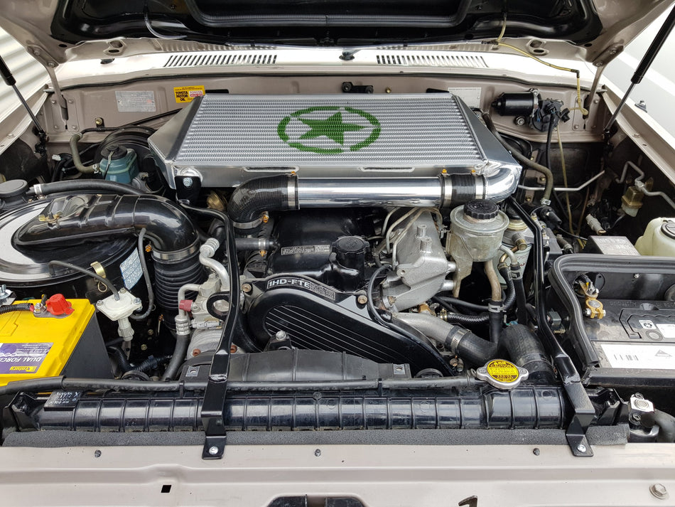 Top Mount Intercooler Kit to suit 80 Series Series Landcruiser 1HDFTE Conversion Ultimate