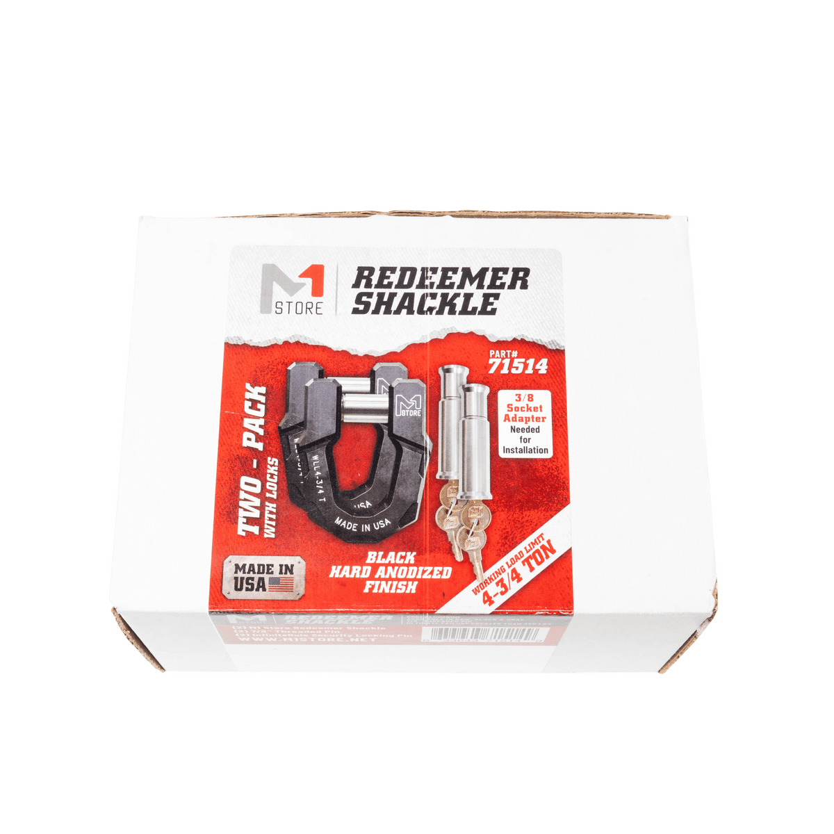 Solid & Rated Redeemer Shackle - Radius Fabrications - Recovery